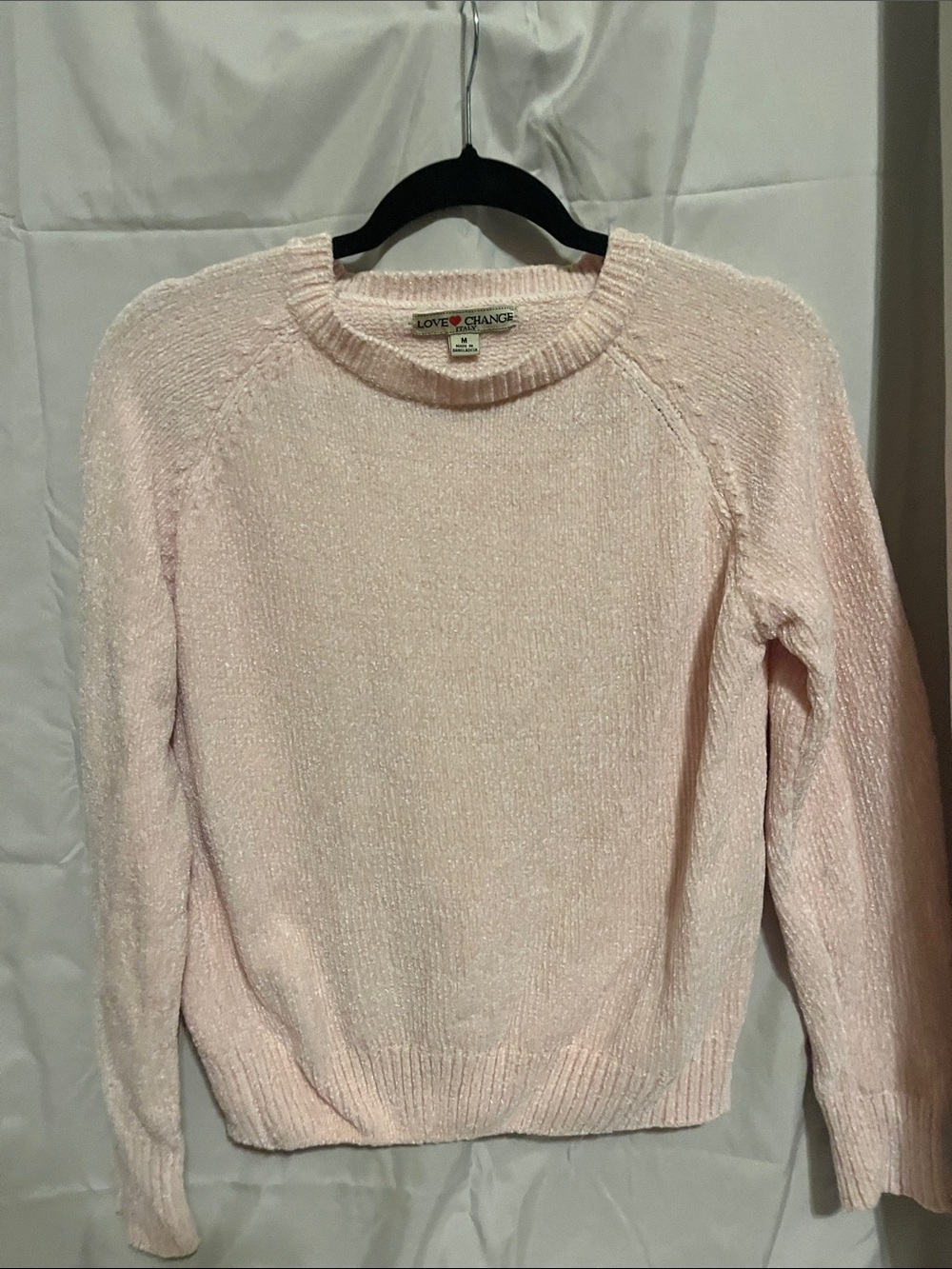Women's Light Pink Crewneck Sweater